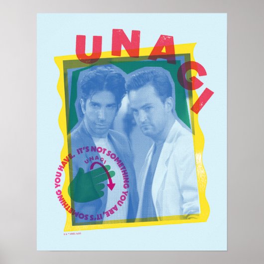 FRIENDS™ | Ross & Chandler - Unagi Poster (Voorkant)
