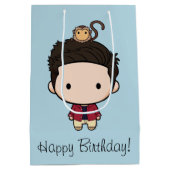 FRIENDS™ | Ross Chibi Medium Cadeauzakje (Achterkant)