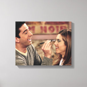 FRIENDS™   Ross Doet Rachels Make-up Canvas Afdruk