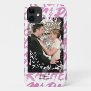FRIENDS™ Ross en Rachel Doodled Hearts iPhone 11 Hoesje