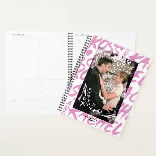 FRIENDS™ | Ross en Rachel Doodled Hearts Planner (Display)