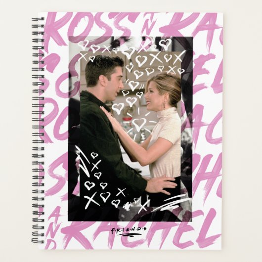 FRIENDS™ | Ross en Rachel Doodled Hearts Planner (Voorkant)