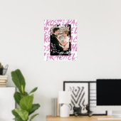 FRIENDS™ | Ross en Rachel Doodled Hearts Poster (Thuiskantoor)