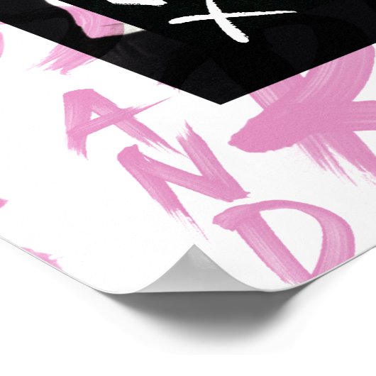 FRIENDS™ | Ross en Rachel Doodled Hearts Poster (Hoek)