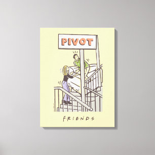 FRIENDS™ Ross en Rachel PIVOT Canvas Afdruk