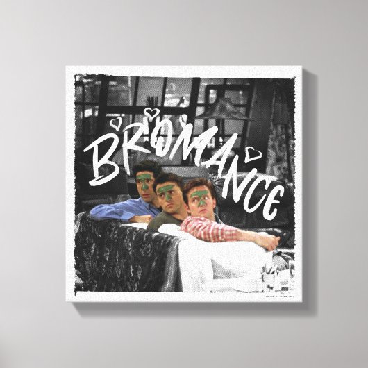 FRIENDS™ | Ross, Joey en Chandler Bromance Canvas Afdruk (Voorkant)