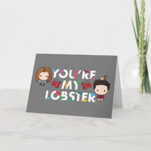 FRIENDS™ Ross & Rachel Kreeft Chibi Kaart