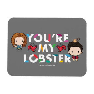 FRIENDS™ Ross & Rachel Kreeft Chibi Magneet