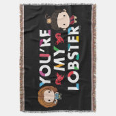 FRIENDS™ | Ross & Rachel Lobster Chibi Deken (Voorkant Verticaal)