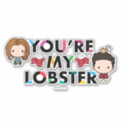 FRIENDS™ | Ross & Rachel Lobster Chibi Sticker (Voorkant)