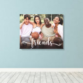 Friends Script Foto Canvasprint Canvas Afdruk (Insitu (Houten vloer))