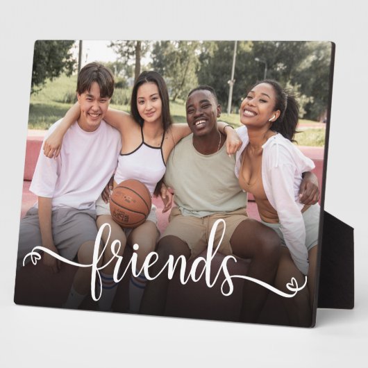 Friends Script Photo Plaque Fotoplaat (Zijkant)