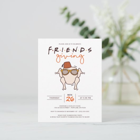 Friends série T.V. Friendsgiving Party Invitation (Debout devant)