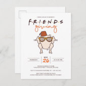 Friends série T.V. Friendsgiving Party Invitation (Devant / Derrière)