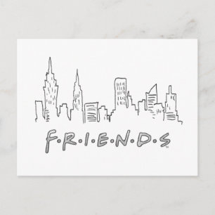 FRIENDS™ Silhouet van New York City Briefkaart