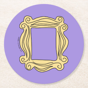FRIENDS™   Spionnetje Frame Ronde Kartonnen Onderzetter