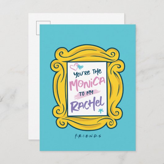 FRIENDS™ Spionnetje | Jij bent de Monica van mijn Uitnodiging Briefkaart (Voorkant / Achterkant)