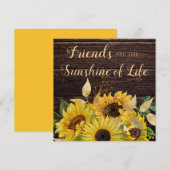 Friends Sunshine Life Rustic Wood Sunflower (Voorkant / Achterkant)