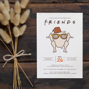 FRIENDS T.V. Serie Uitnodiging voor Friendsgivin