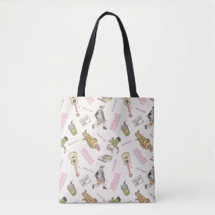 FRIENDS™ Tan Cartoon Patroon Draagtas