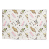 FRIENDS™ Tan Cartoon Patroon Kussensloop (Achterkant)