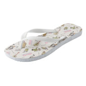 FRIENDS™ Tan Cartoon Patroon Teenslippers (Schuin)