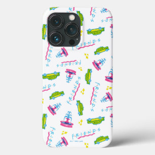 FRIENDS™ Taxi and Water Fountain Pattern iPhone 13 Pro Hoesje