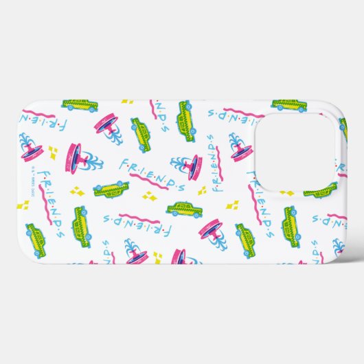 FRIENDS™ Taxi and Water Fountain Pattern Case-Mate iPhone Case (Achterkant (horizontaal))