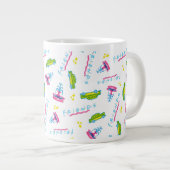 FRIENDS™ Taxi and Water Fountain Pattern Extra Grote Beker (Voorkant rechts)