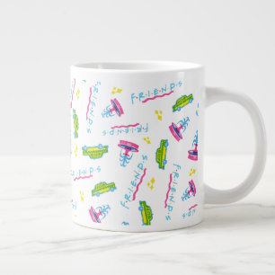 FRIENDS™ Taxi and Water Fountain Pattern Extra Grote Beker