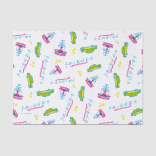 FRIENDS™ Taxi and Water Fountain Pattern Tissuepapier