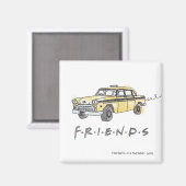 FRIENDS™ | Taxi Cab Magneet (Voorkant / Achterkant)