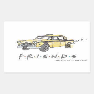 FRIENDS™ Taxi Rechthoekige Sticker
