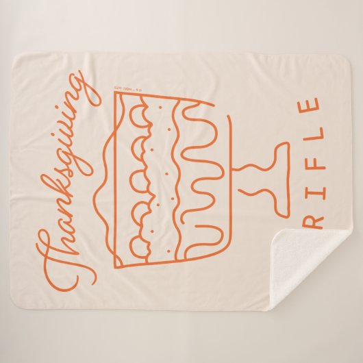FRIENDS™ | Thanksgiving Trifle Sherpa Deken (Voorkant (horizontaal))