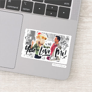 FRIENDS™ Thanksgiving Turkije Hoofd Monica Sticker