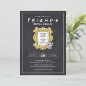 FRIENDS™ The One met de krijtbord brunch bruilofts Kaart (Staand voorkant)