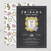 FRIENDS™ The One met de krijtbord brunch bruilofts Kaart (Voorkant / Achterkant)