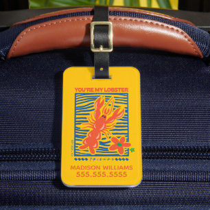 FRIENDS™ U bent mijn Lobster Vibrant Graphic Bagagelabel