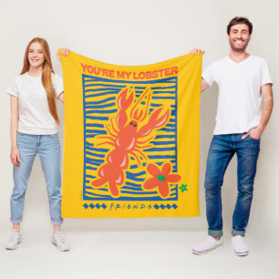 FRIENDS™   U bent mijn Lobster Vibrant Graphic Fleece Deken