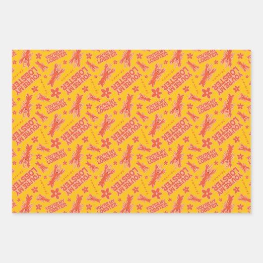 FRIENDS™ | U bent mijn Lobster Vibrant Pattern Inpakpapier Vel (Voorkant)