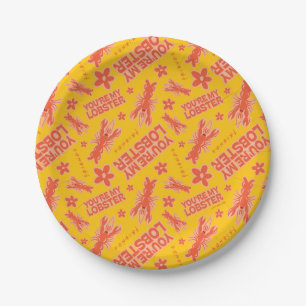 FRIENDS™   U bent mijn Lobster Vibrant Pattern Papieren Bordje
