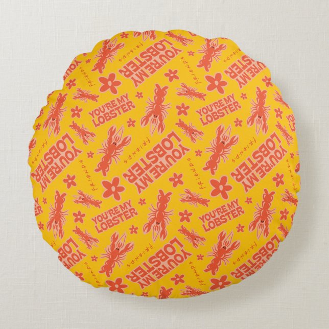 FRIENDS™ | U bent mijn Lobster Vibrant Pattern Rond Kussen (Voorkant)