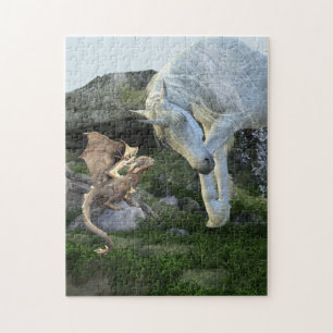 Friends Unicorn en Baby Dragon Fairy Tail Legpuzzel