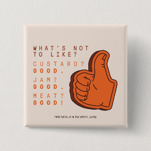 FRIENDS™ Wat is er niet leuk aan? Vierkante Button 5,1 Cm
