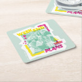 FRIENDS™ | Weekplannen Vierkante Kartonnen Onderzetter (Schuin)