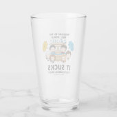 FRIENDS™ | Welkom bij de Real World Chibi Glas (Achterkant)