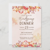 Friendsgivig Thanksgiving herfst gebladerte Kaart (Voorkant)