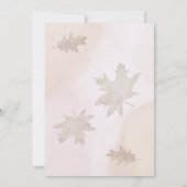 Friendsgivig Thanksgiving herfst gebladerte pompoe Kaart (Achterkant)