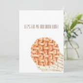 Friendsgiving and Thanksgiving Invitation Card (Debout devant)