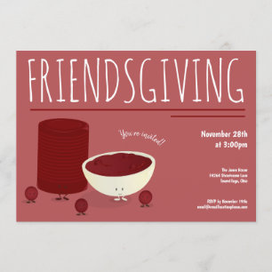 Friendsgiving Cranberry Sauce Thanksgiving Kaart